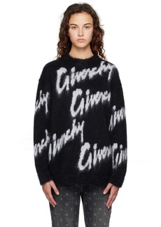 Givenchy Black All-Over Sweater