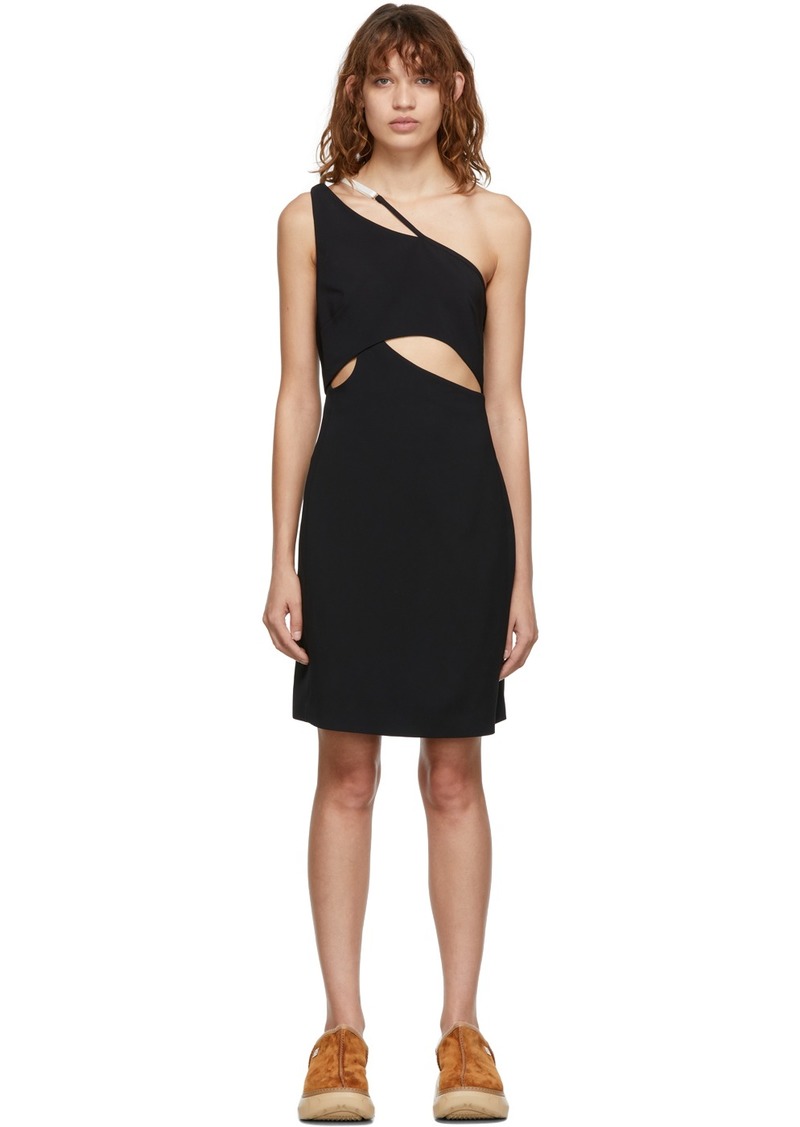 Givenchy Black Asymmetric Cocktail Dress