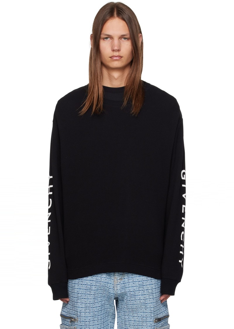 Givenchy Black Classic Long Sleeve T-Shirt