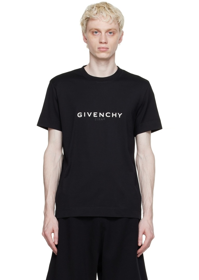 Givenchy Black Cotton Reversible T-Shirt