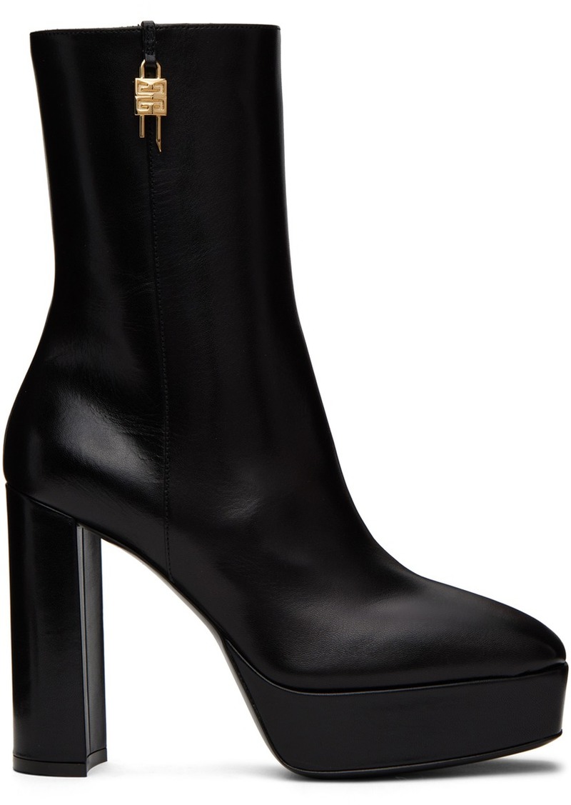 Givenchy Black G Lock Platform Boots