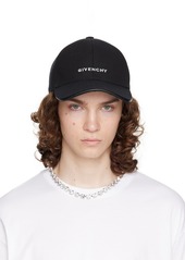 Givenchy Black 'GIVENCHY' Cap