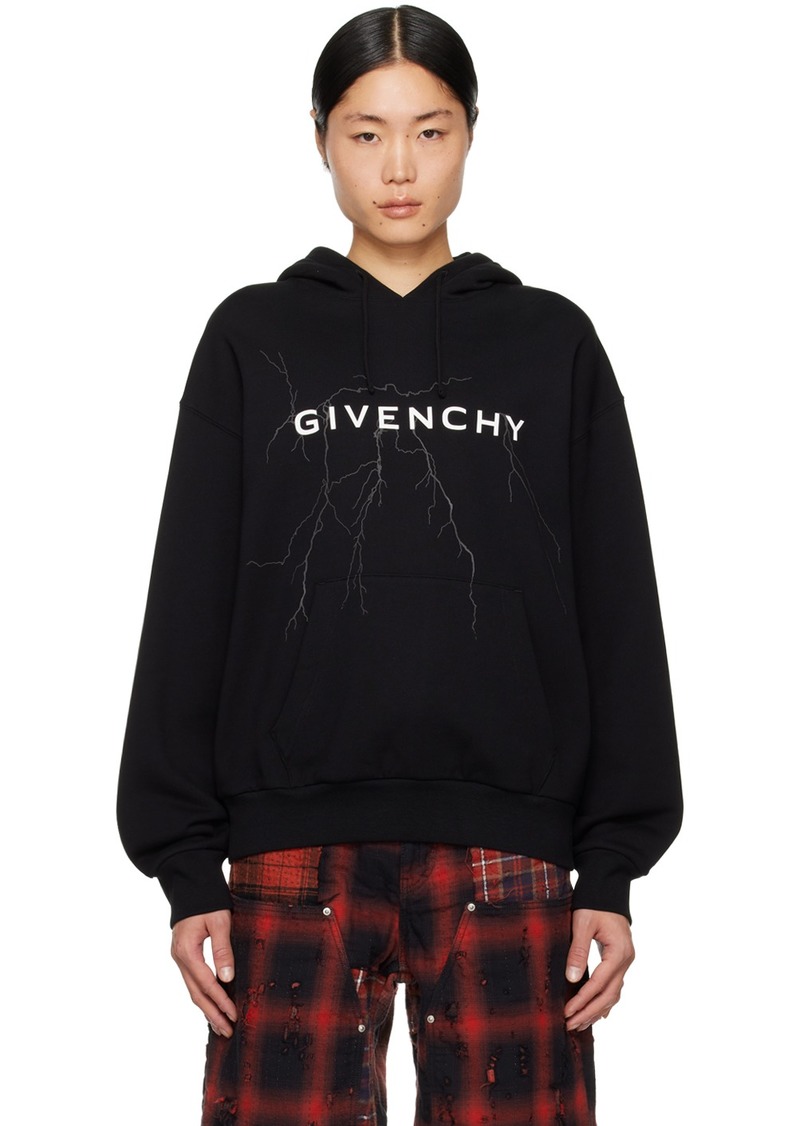 Givenchy Black Graphic Hoodie