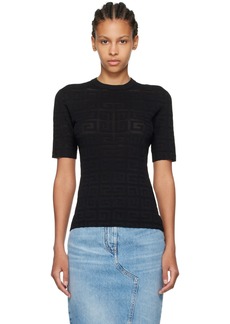 Givenchy Black Jacquard T-Shirt