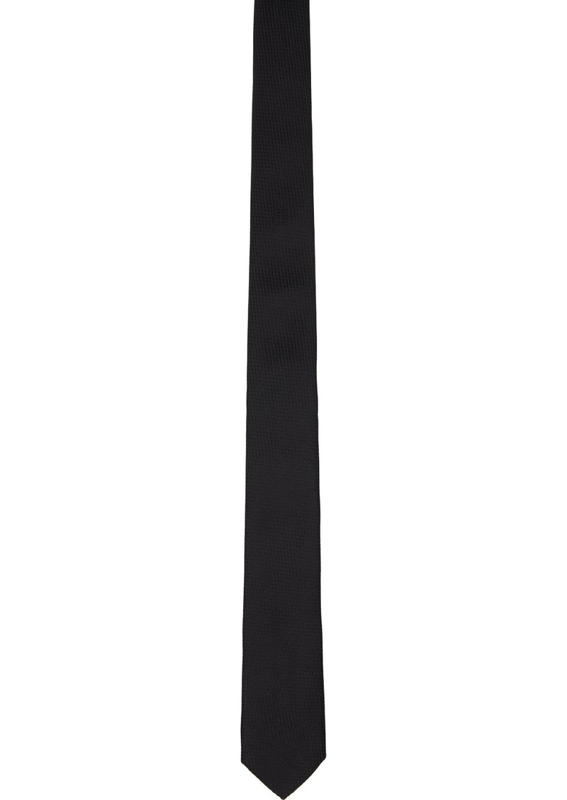 Givenchy Black Micro Jacquard 4G Tie