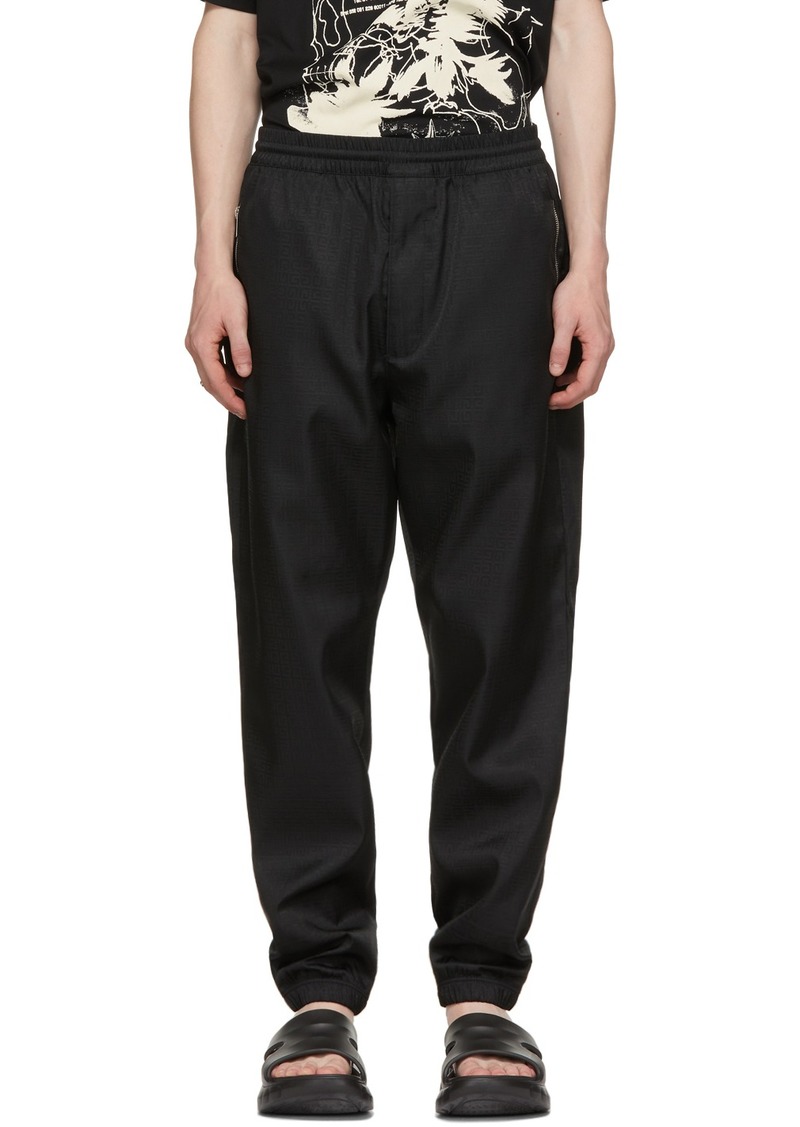 Givenchy Black Nylon Logo Track Pants