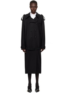 Givenchy Black Oversized Trench Coat