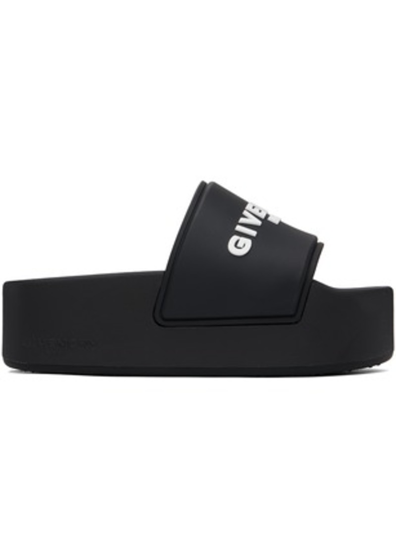 Givenchy Black Paris Flat Sandals