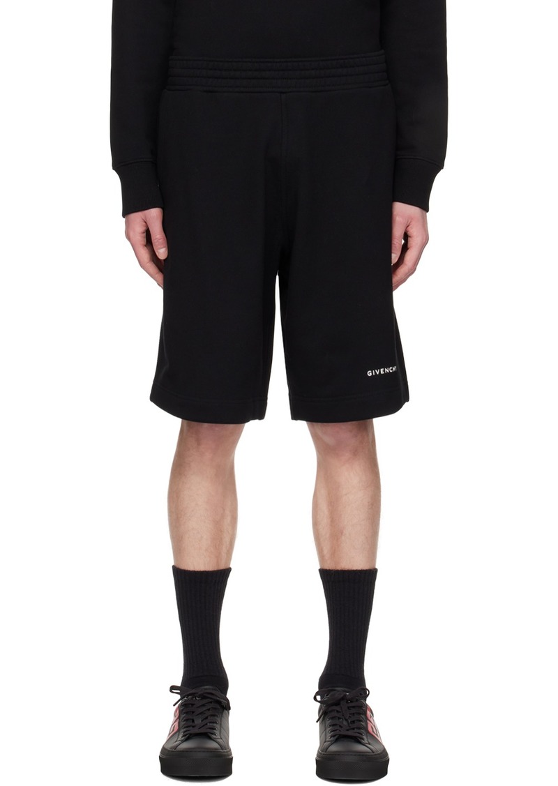 Givenchy Black Printed Shorts
