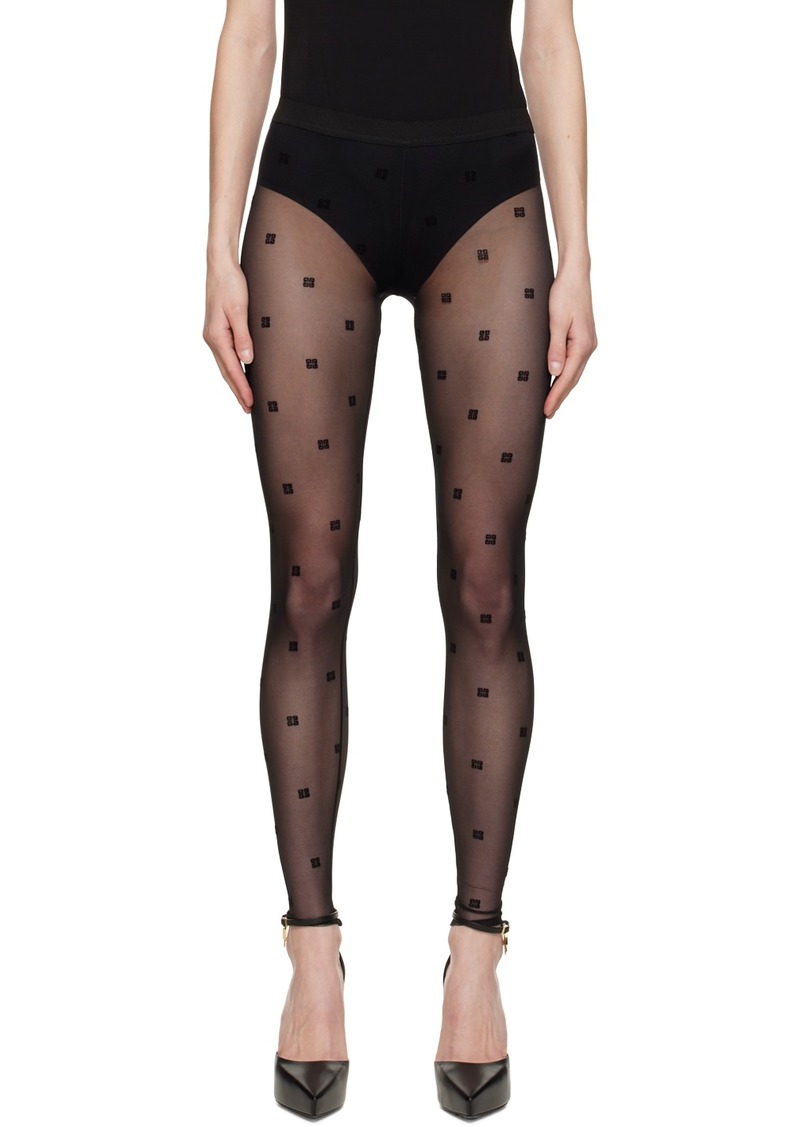 Givenchy Black Sheer Leggings