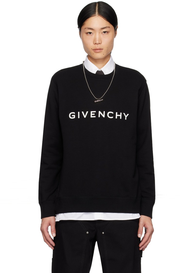 Givenchy Black Slim Fit Sweatshirt