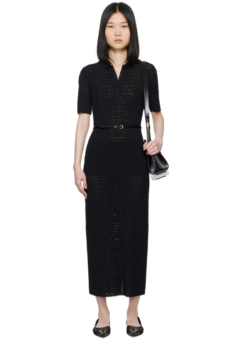 Givenchy Black Voyou Midi Dress