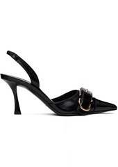 Givenchy Black Voyou Slingback Heels