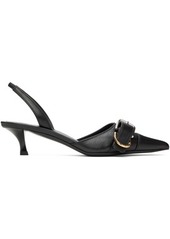 Givenchy Black Voyou Slingback Heels