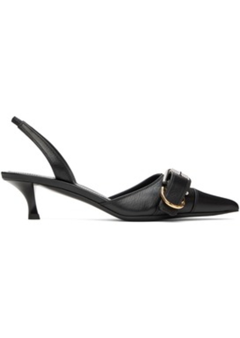 Givenchy Black Voyou Slingback Heels