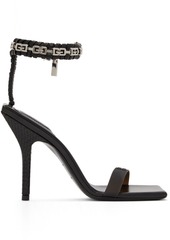 Givenchy Black Woven Heeled Sandals