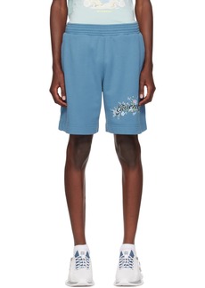 Givenchy Blue Floral Logo Shorts