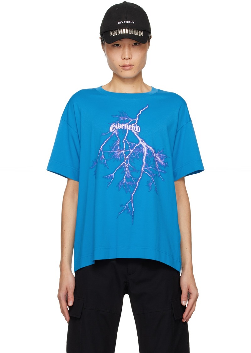 Givenchy Blue Graphic T-Shirt