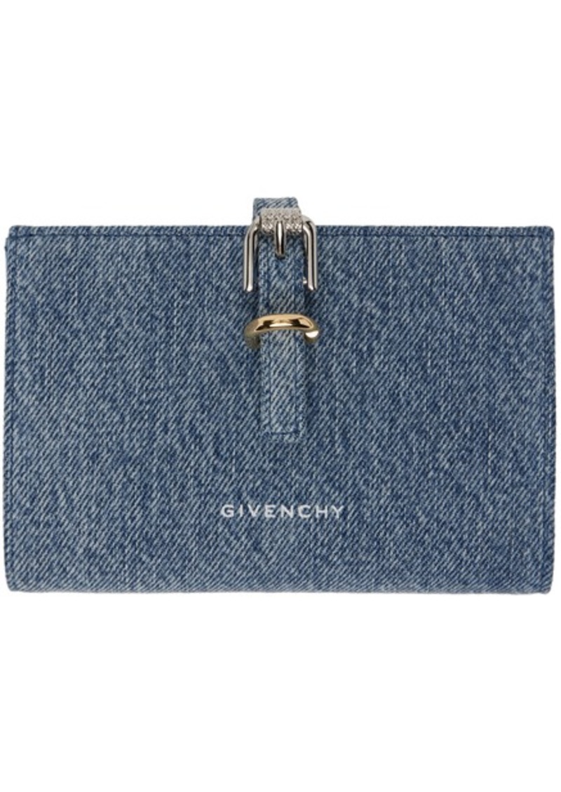Givenchy Blue Voyou Denim Wallet