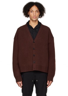 Givenchy Brown 4G Zip Cardigan