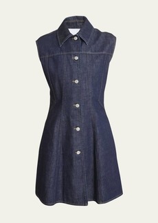Givenchy Button-Front Denim Mini Dress