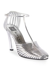Givenchy Caged T-Strap Pumps  Silver
