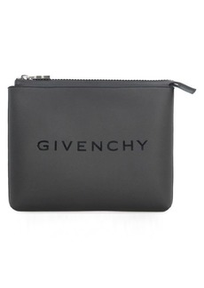 GIVENCHY COATED CANVAS FLAT POUCH