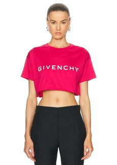 Givenchy Cropped Logo T-Shirt