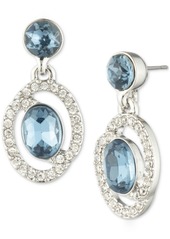 Givenchy Crystal & Color Stone Drop Earrings - Light Gree