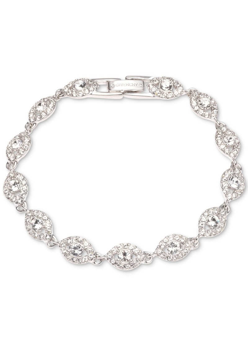 Givenchy Crystal Flex Bracelet - Rhodium