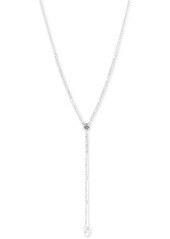 "Givenchy Crystal Lariat Necklace, 16""' + 3"" extender - Pink"