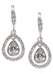 Givenchy Crystal Orbital Pave Drop Earrings