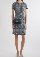 Givenchy Cutlines 4G Logo Jacquard Tweed Dress