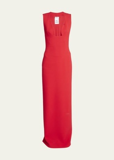 Givenchy Deep Neckline Gown