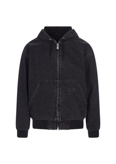 GIVENCHY Denim Hoodie
 With Zip