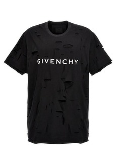 GIVENCHY Destroyed effect t-shirt