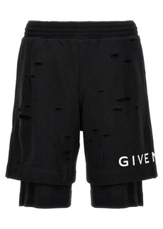GIVENCHY Detroyed-effect bermuda shorts