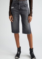 Givenchy Distressed Denim Bermuda Shorts