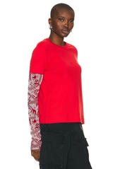 Givenchy Double Layer Long Sleeve T Shirt