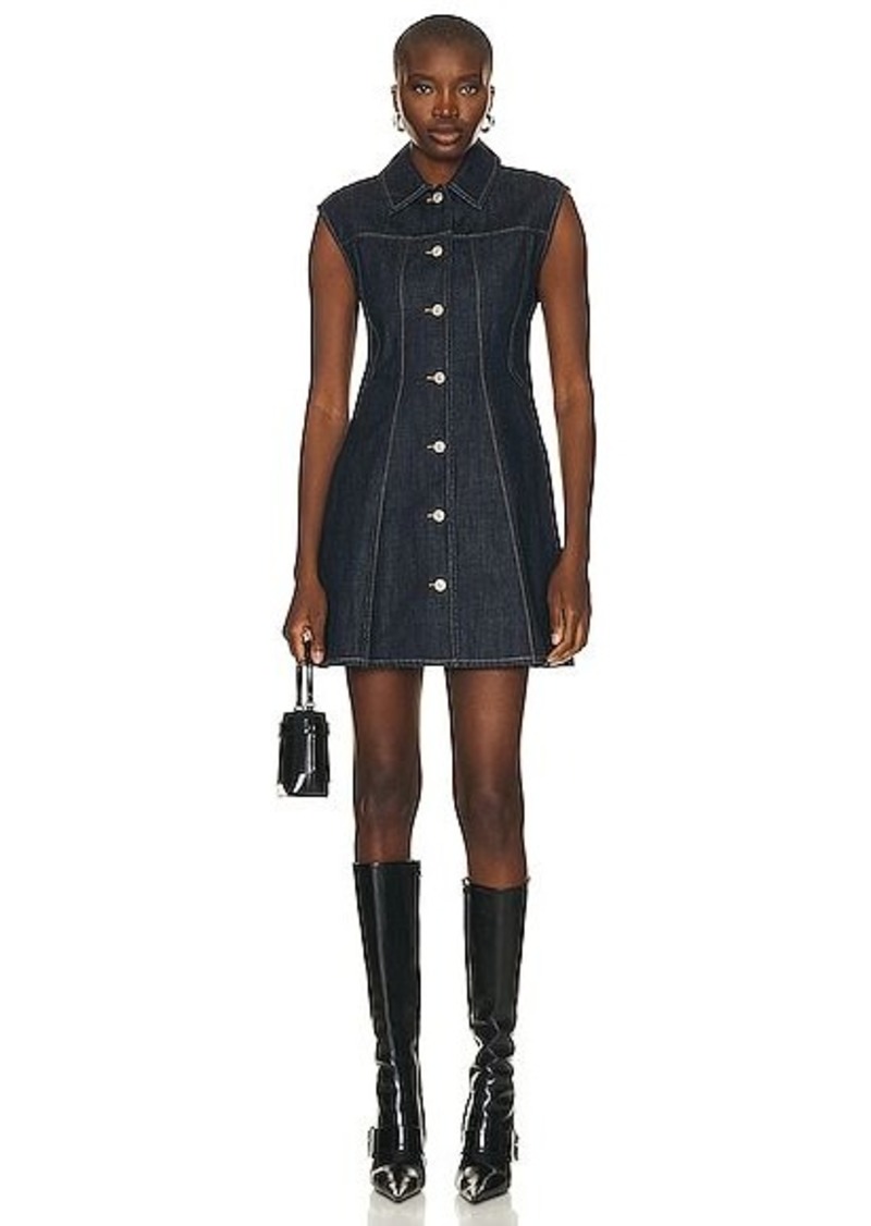 Givenchy Fitted Button Up Denim Dress