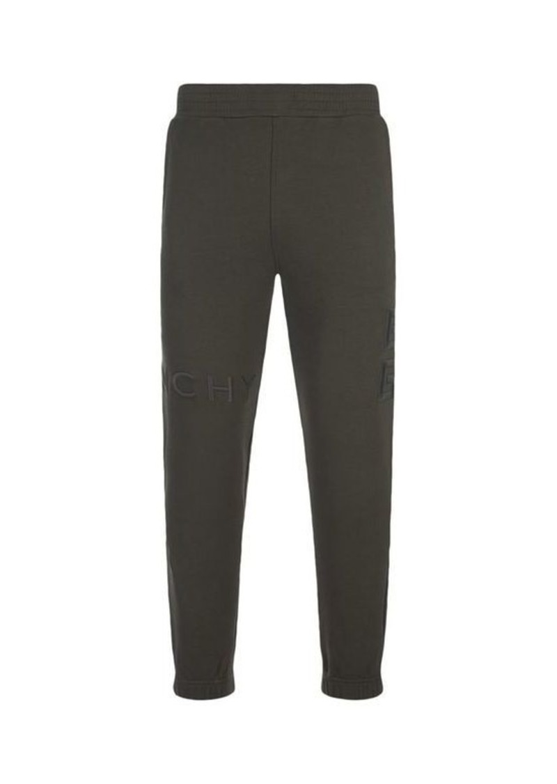 GIVENCHY GIVENCHY 4G Slim Joggers In -Grey Gauzed Fabric