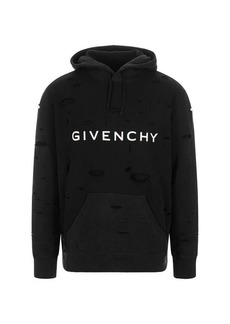 GIVENCHY GIVENCHY Hoodie With Delavé Destroyed Effect