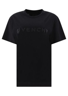 GIVENCHY GIVENCHY t-shirt in cotton with rhinestones
