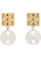 Givenchy Gold & White 4G Earrings