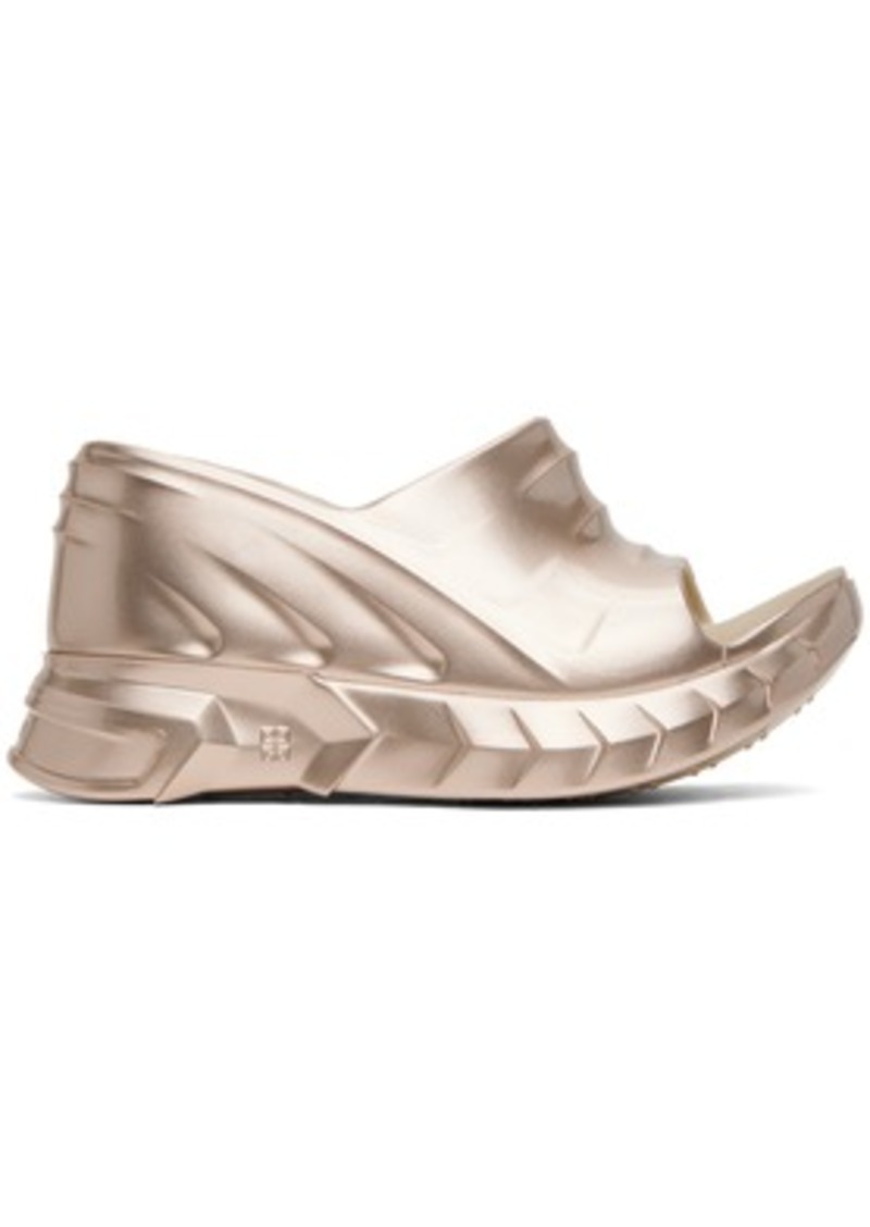 Givenchy Gold Marshmallow Sandals