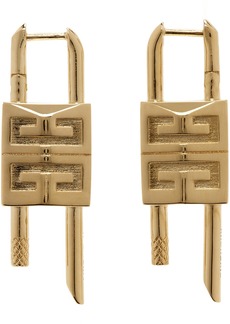 Givenchy Gold Small Lock Earrings
