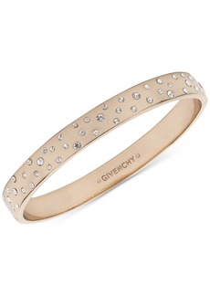 Givenchy Gold-Tone Pave Sprinkle Bangle Bracelet - Crystal Wh