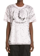 Givenchy Gothic Logo Graphic Jersey Tee in Light Pink at Nordstrom
