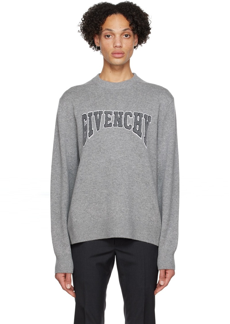 Givenchy Gray College Sweater