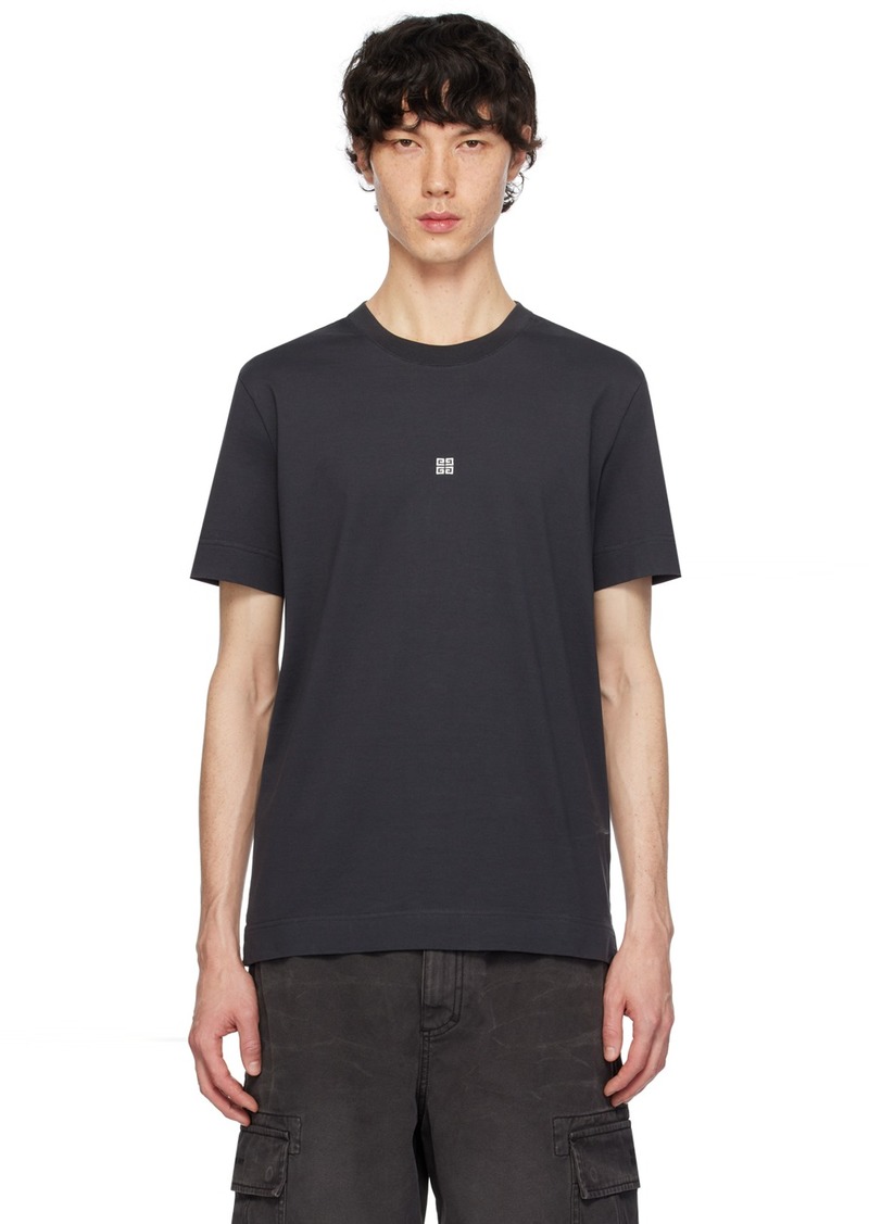 Givenchy Gray Embroidered T-Shirt